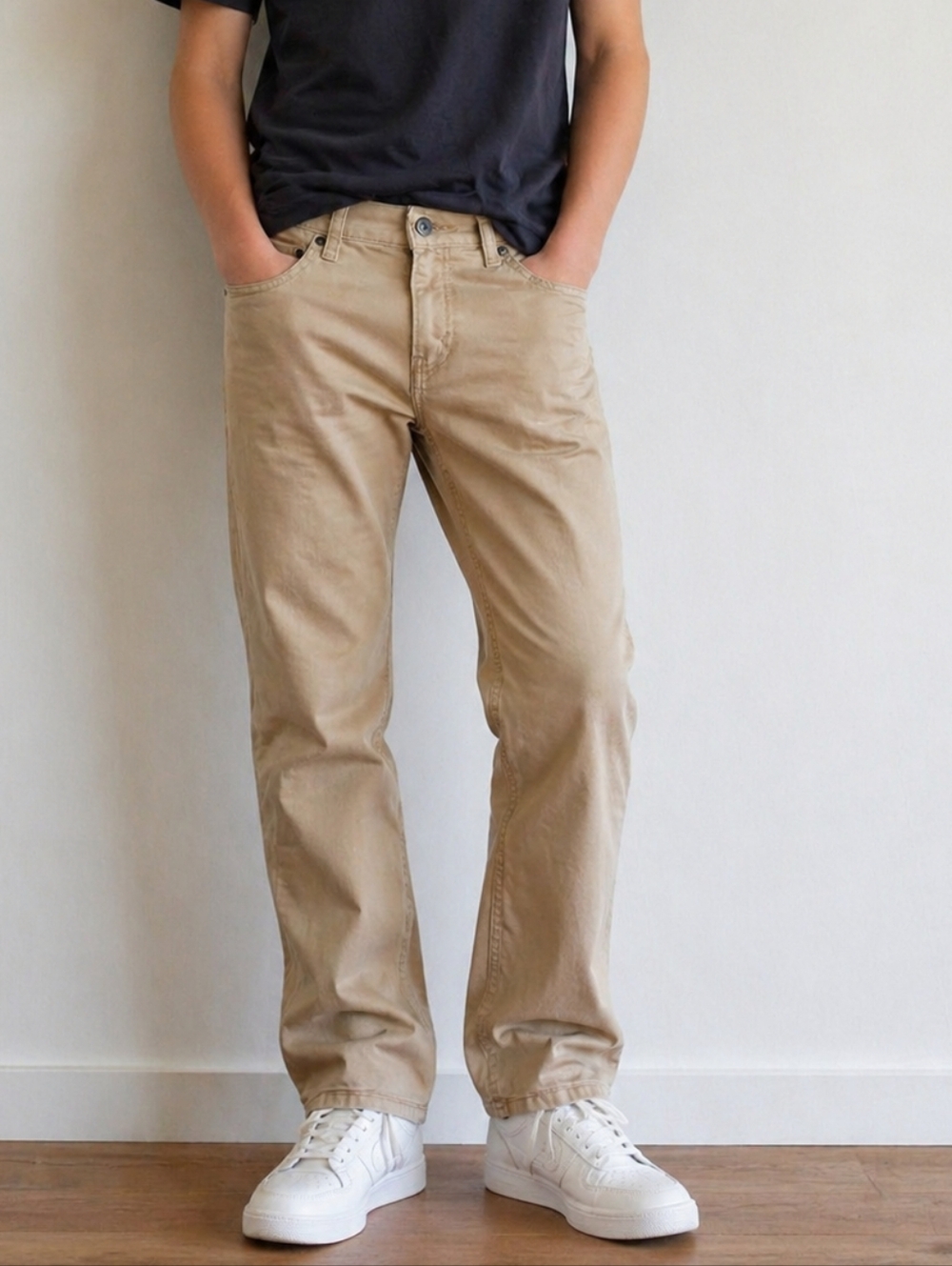 Signature by Levi Strauss Junior/Boy's Khaki Jeans, Size 27x27